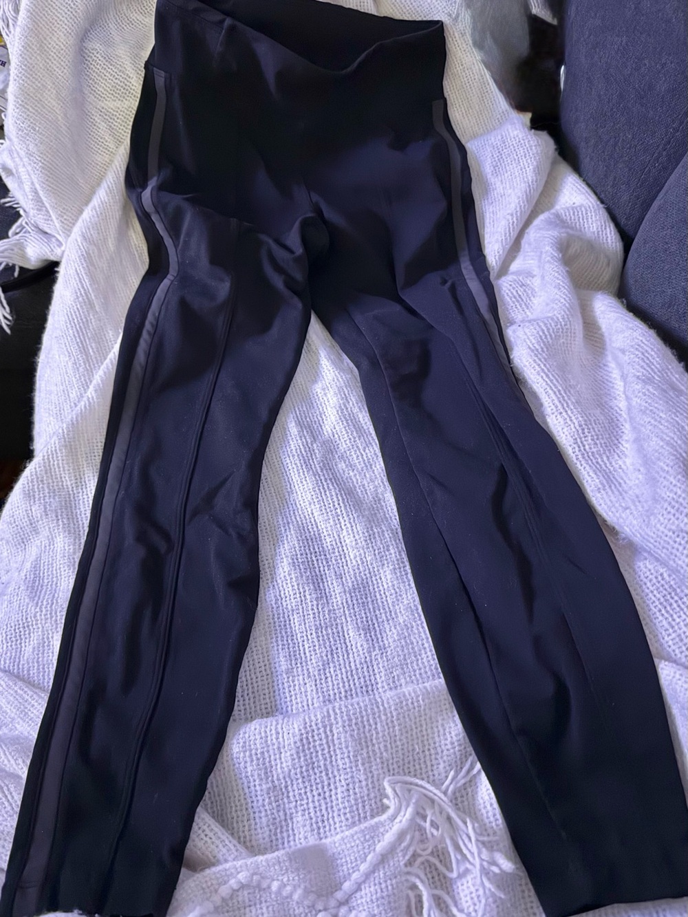Athleta Navy High-Waist Leggings